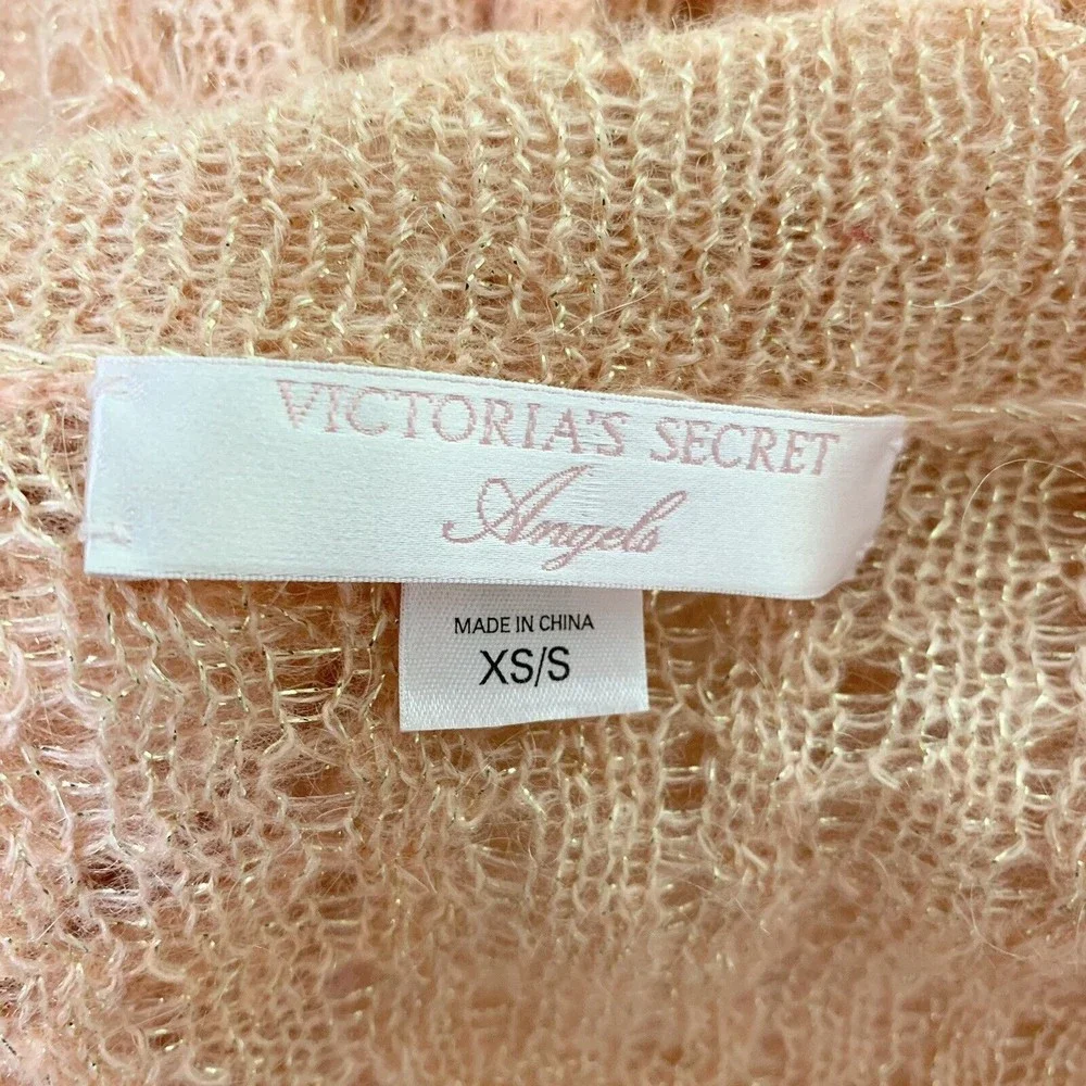 Vintage 90s Victoria's Secrets Angels Sheer Knit Cadigan XS/S